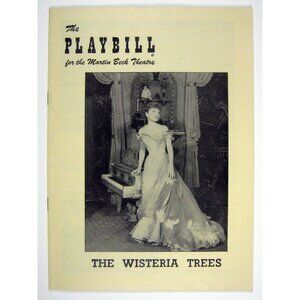 Wisteria Trees Playbill September 1950 Helen Hayes Peggy Conklin Abel Ticket